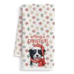 Border Collie Christmas Kitchen Towels for Dog Lovers