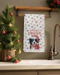Border Collie Christmas Kitchen Towels for Dog Lovers