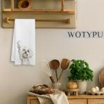 Funny Maltese Hand Towels for Dog Lovers