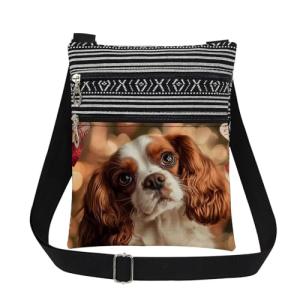 Puppy Print Crossbody Bag for Dog Lovers