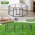 BestPet | Dog Playpen | 40 Inch, 8 Panels | Heavy Duty Metal Pet Exercise Pen | Indoor Outdoor Fence Panels | Rust-Resistant, Removable, Tool-Free Setup | Anti-Skid, Expandable Design