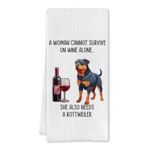 Funny Rottweiler Kitchen Towels for Dog Lovers