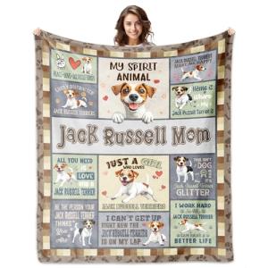 Cozy Jack Russell Blanket for Dog Moms