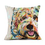 Goldendoodle Pattern Throw Pillow Cover for Home
