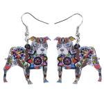 BONSNY "BUSTER" Pit Bull Pop-Art Earrings