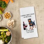 Funny Rottweiler Kitchen Towels for Dog Lovers