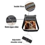 Puppy Print Crossbody Bag for Dog Lovers