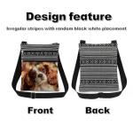 Puppy Print Crossbody Bag for Dog Lovers