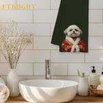 Shih Tzu Christmas Kitchen Towels for Dog Lovers