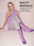 Schnauzer Purple Comfort Socks for Women