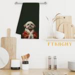 Shih Tzu Christmas Kitchen Towels for Dog Lovers