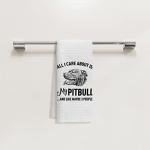 Pitbull Love Kitchen Towels for Dog Lovers