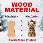 Yorkie Dog Ornaments for Christmas Decor