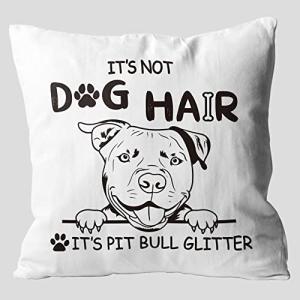 Pit Bull Glitter Decorative Throw Pillow Cover