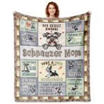 Schnauzer Blanket for Dog Lovers and Moms