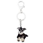 Schnauzer Dog Acrylic Keychain for Pet Lovers
