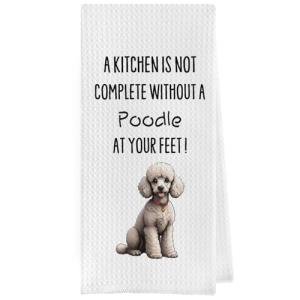 Funny Poodle Dish Towels for Dog Lovers