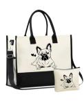 French Bulldog Lover Canvas Tote Bag