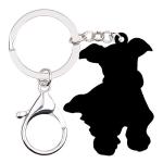 Schnauzer Dog Acrylic Keychain for Pet Lovers