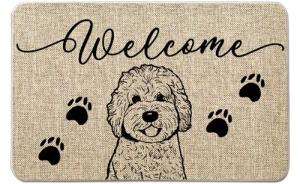 Golden Doodle Welcome Door Mat for Dogs