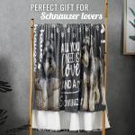 Schnauzer Flannel Throw Blanket for Dog Lovers