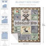 Schnauzer Blanket for Dog Lovers and Moms