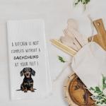 Funny Dachshund Dish Towels Set for Dog Lovers