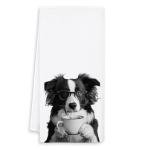 Funny Border Collie Kitchen Towels for Dog Lovers