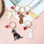Adorable Golden Retriever Dog Keychain for Pet Lovers