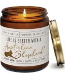 Aussie Shepherd Candle - "Life is Better