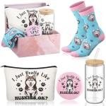 Husky Lover Gift Set: Tumblers, Bag, Socks