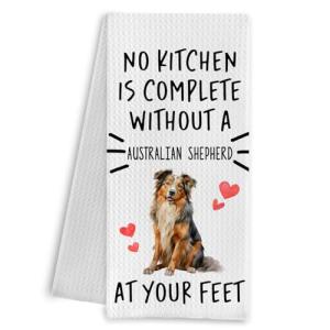 Funny Australian Shepherd Kitchen Towels for Dog Lovers