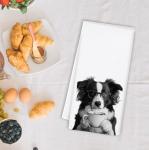 Funny Border Collie Kitchen Towels for Dog Lovers