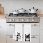 French Bulldog Hand Towels Set for Dog Lovers