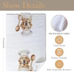 Funny Golden Retriever Chef Kitchen Towels - Perfect Gift