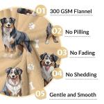 Cozy Yellow Australian Shepherd Dog Blanket 40"x50
