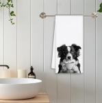 Funny Border Collie Kitchen Towels for Dog Lovers