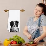Funny Border Collie Kitchen Towels for Dog Lovers