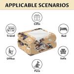 Cozy Yellow Australian Shepherd Dog Blanket 40"x50