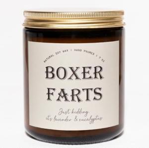 Boxer Dog Scented Candle with Lavender & Eucalyptus