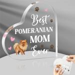 Funny Dog Mom Pomeranian Acrylic Keepsake Award