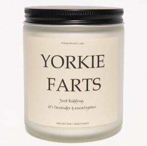 Yorkie Dog Mom Candle - Lavender & Eucalyptus