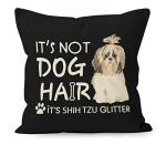 Funny Shih Tzu Throw Pillow Cover for Dog Lovers
