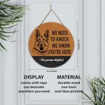 Rustic German Shepherd Welcome Sign for Dog Lovers
