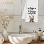 Funny Yorkshire Terrier Hand Towels for Dog Lovers