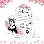 Rottweiler Mom Appreciation Heart Plaque Gift