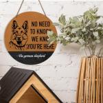 Rustic German Shepherd Welcome Sign for Dog Lovers