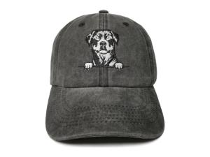 Embroidered Rottweiler Baseball Hat for Dog Lovers