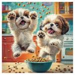 Shih Tzu Snack Time Jigsaw Puzzle - 1000 Pieces