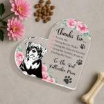 Rottweiler Mom Appreciation Heart Plaque Gift